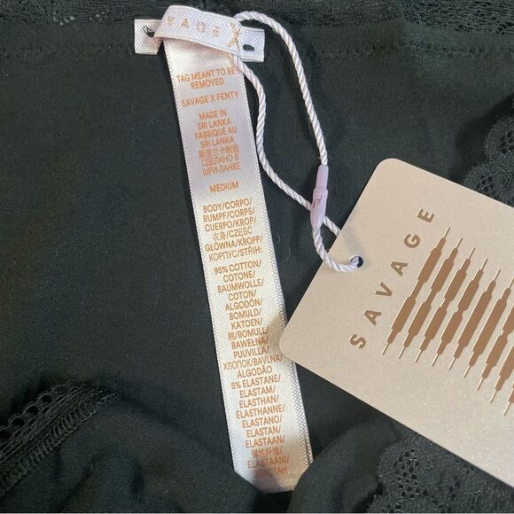 Savage X Fenty by Rihanna high waist black pantie underwear, new Size medium - Picture 4 of 4